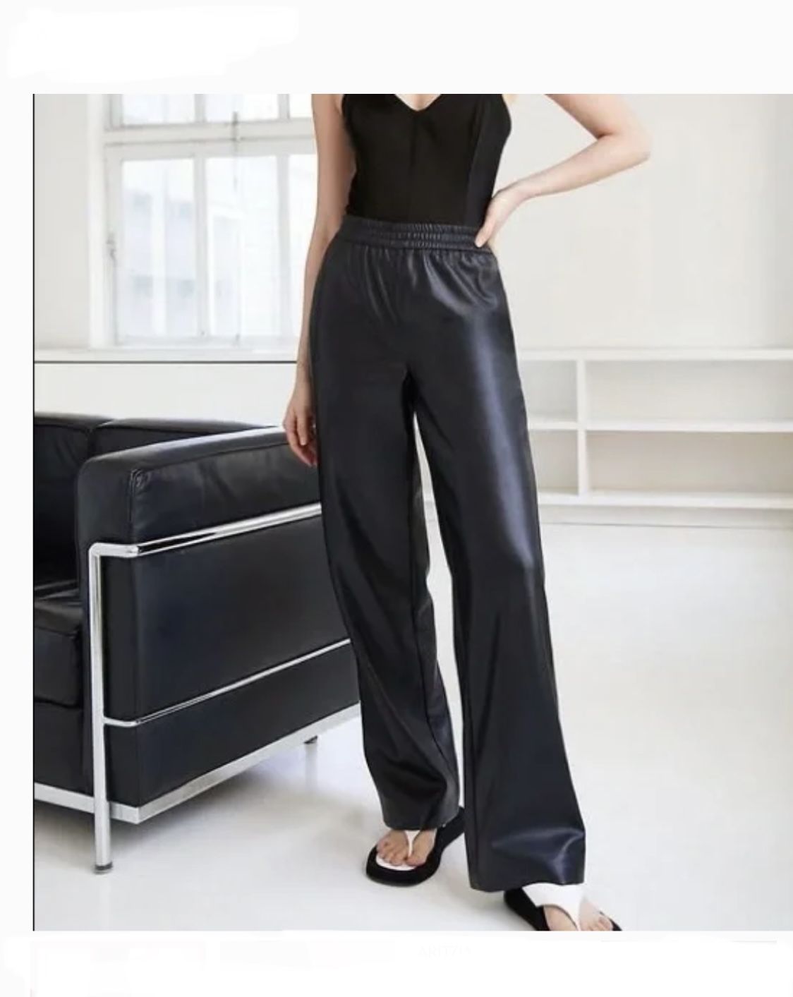 Babaton Knightly Vegan Black Leather Pants Size (AVAILABLE if