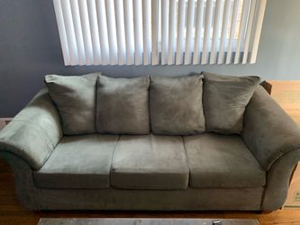 Gray Microfiber Sofa & Loveseat Set – Great  Condition