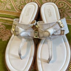 Michael Kors, White 7 1/2 Sandals