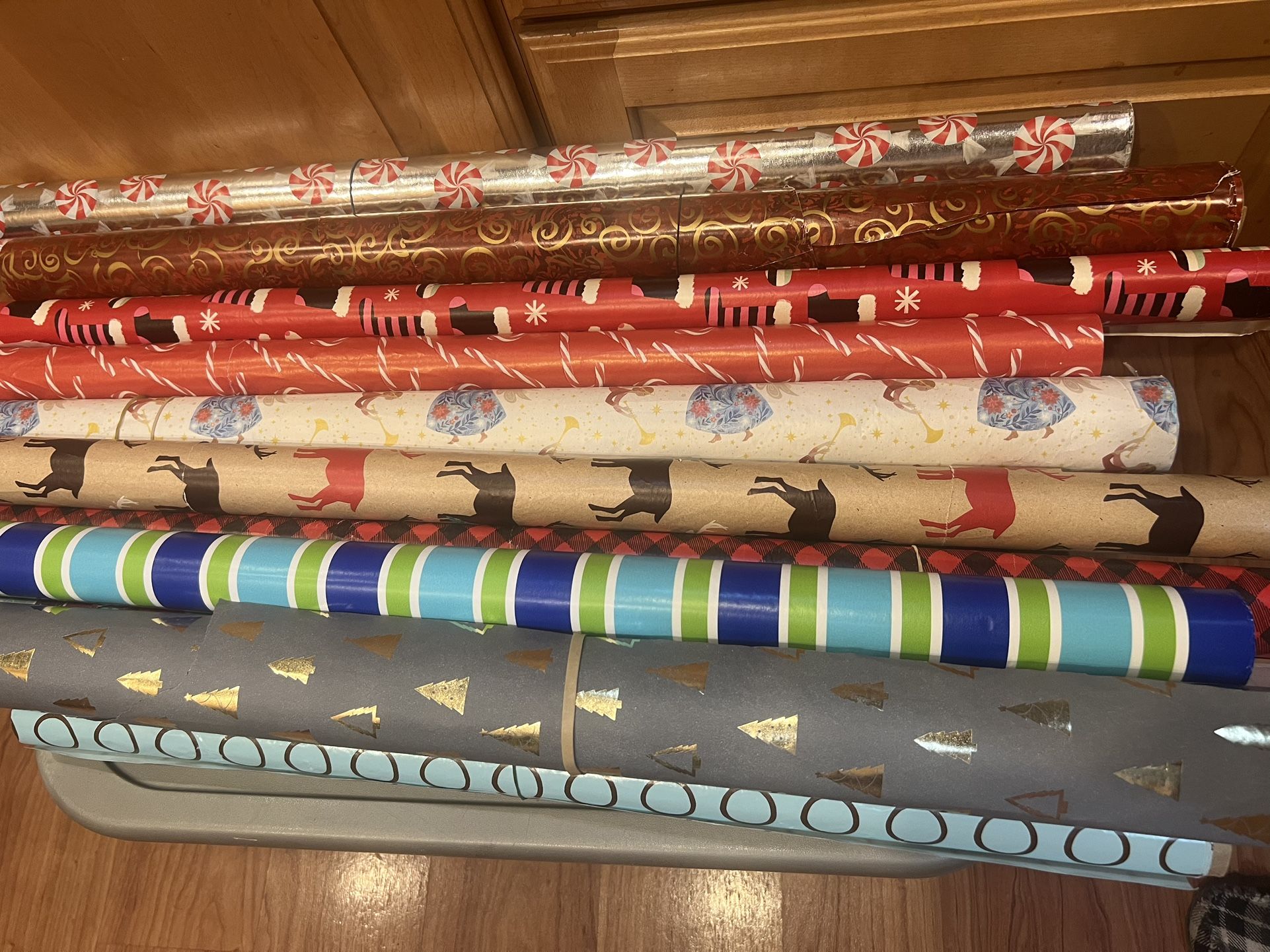 Wrapping Paper Rolls - 0.50 Each - Opened Rolls