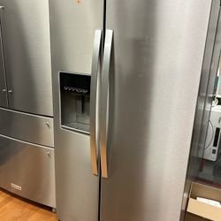 Whirlpool Side-by-Side Stainless Steel Fridge w/ Water & Ice + Digital Touch Controls