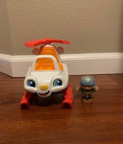 Fisher-Price Little People Helicopter Discover Music Sound Phrase