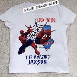 Personalized Spiderman Birthday Shirt🎉