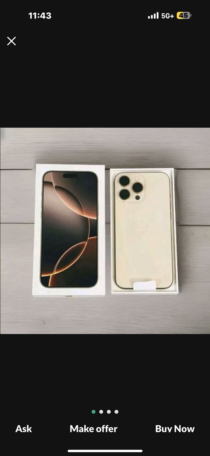 iPhone 16 Pro Max 256gb Desert Titanium Open Box New