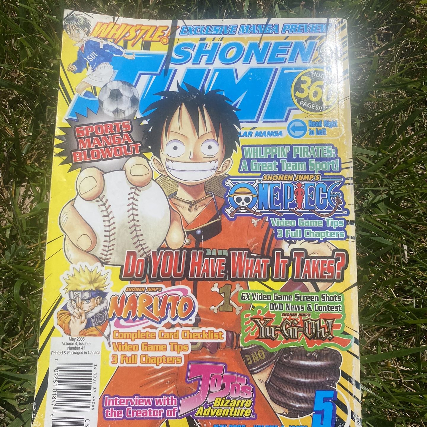 Shonen Jump Magazine May 2006 Volume 4 Issue 5 With Yu-Gi-Oh Card Ancient Lamp
