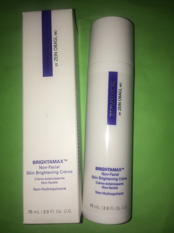 ZO medical zein obagi health Brightamax non-facial Skin Brightening Cream