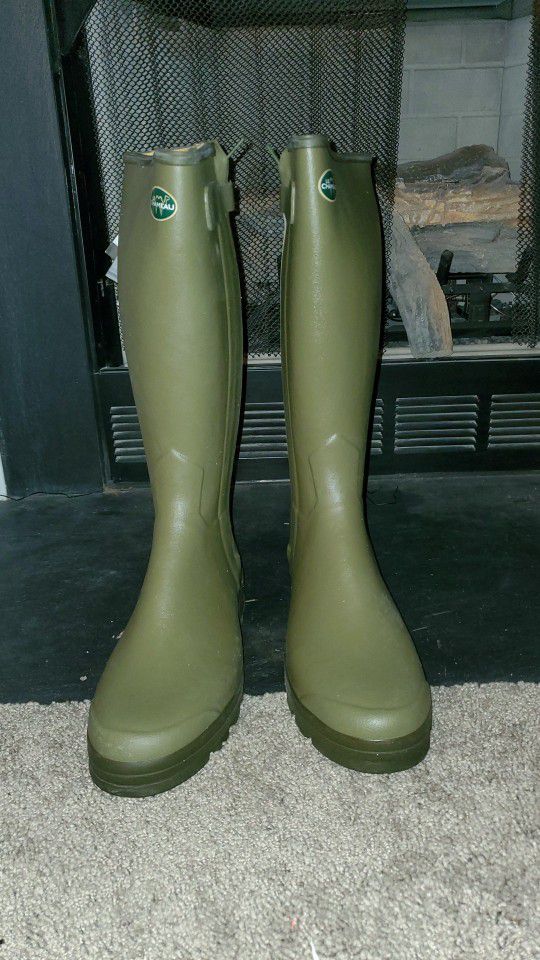 Le Chameau Chasseur Boots Size 14 With Box Damaged 