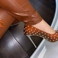 Jennifer Le Glacier Glass Heel Caramel 