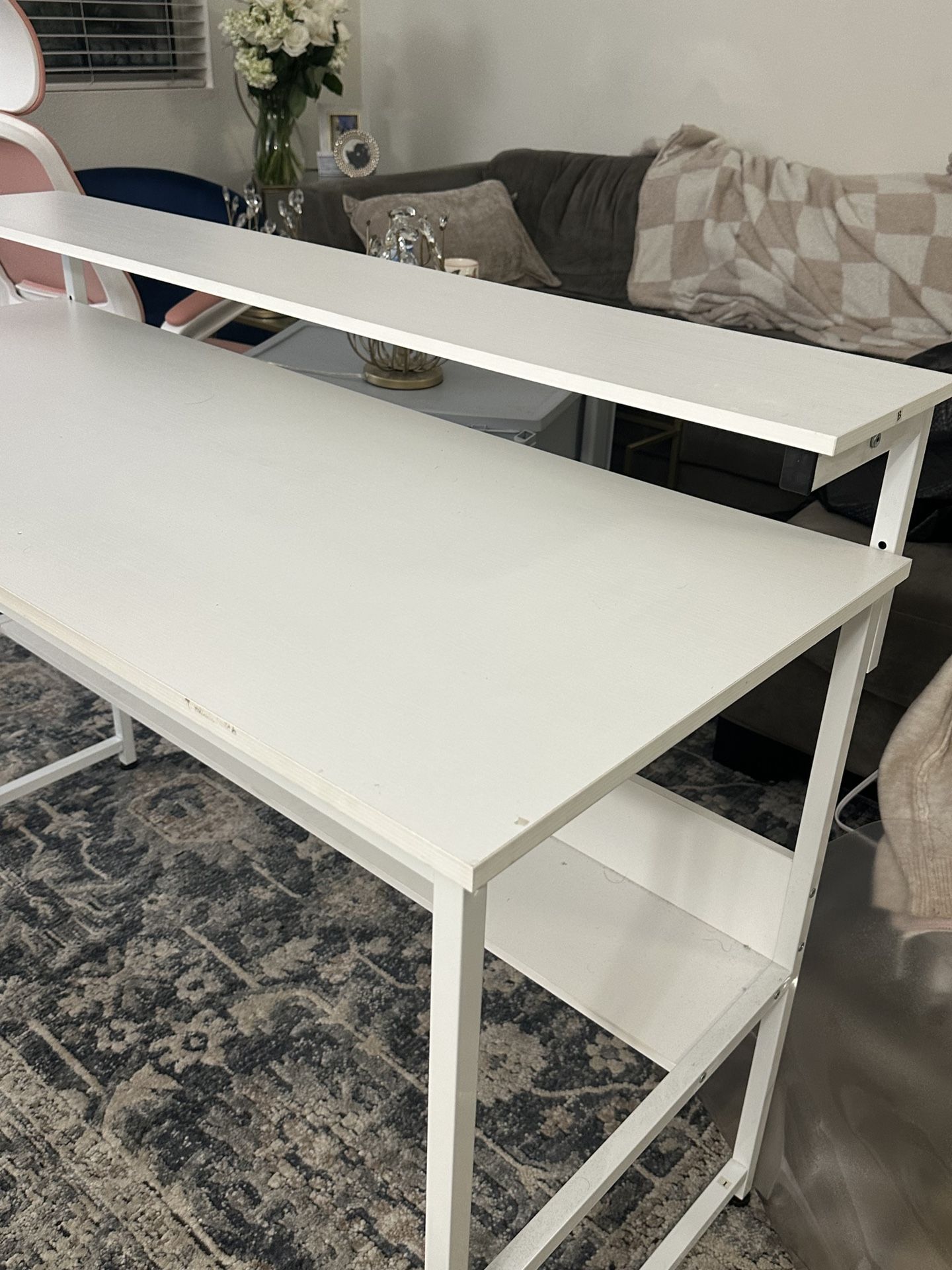 White Office Desk