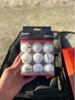 unopened table tennis balls
