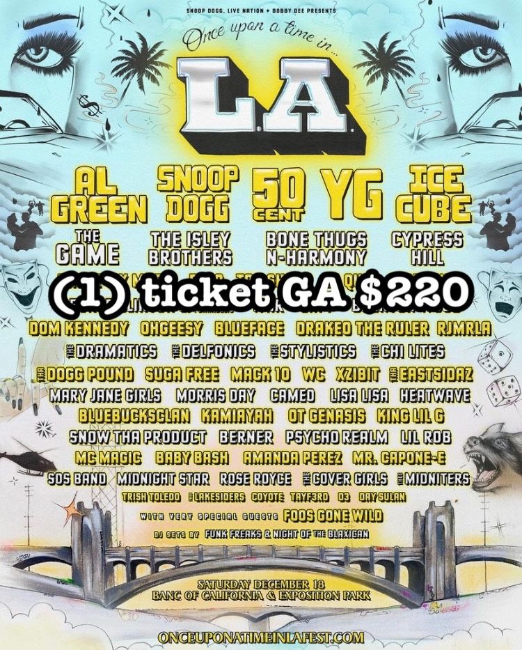 1 Once Upon a Time In LA Ticket