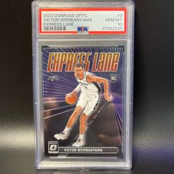 2023 Panini Donruss Optic - Express Lane Victor Wembanyama #8 (RC) Gem Mint 10🔥