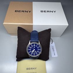New Berny 37 mm Titanium Quartz Watch