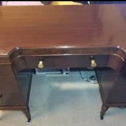Antique Desk With Chair