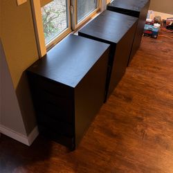 3 IKEA Alex Drawer Units 