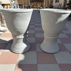 New Flower Pots Made Out Of Cement Perfect Gift 