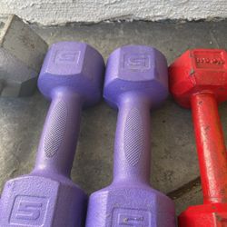 20  , 8 , 5 Lb Dumbbells 💪 