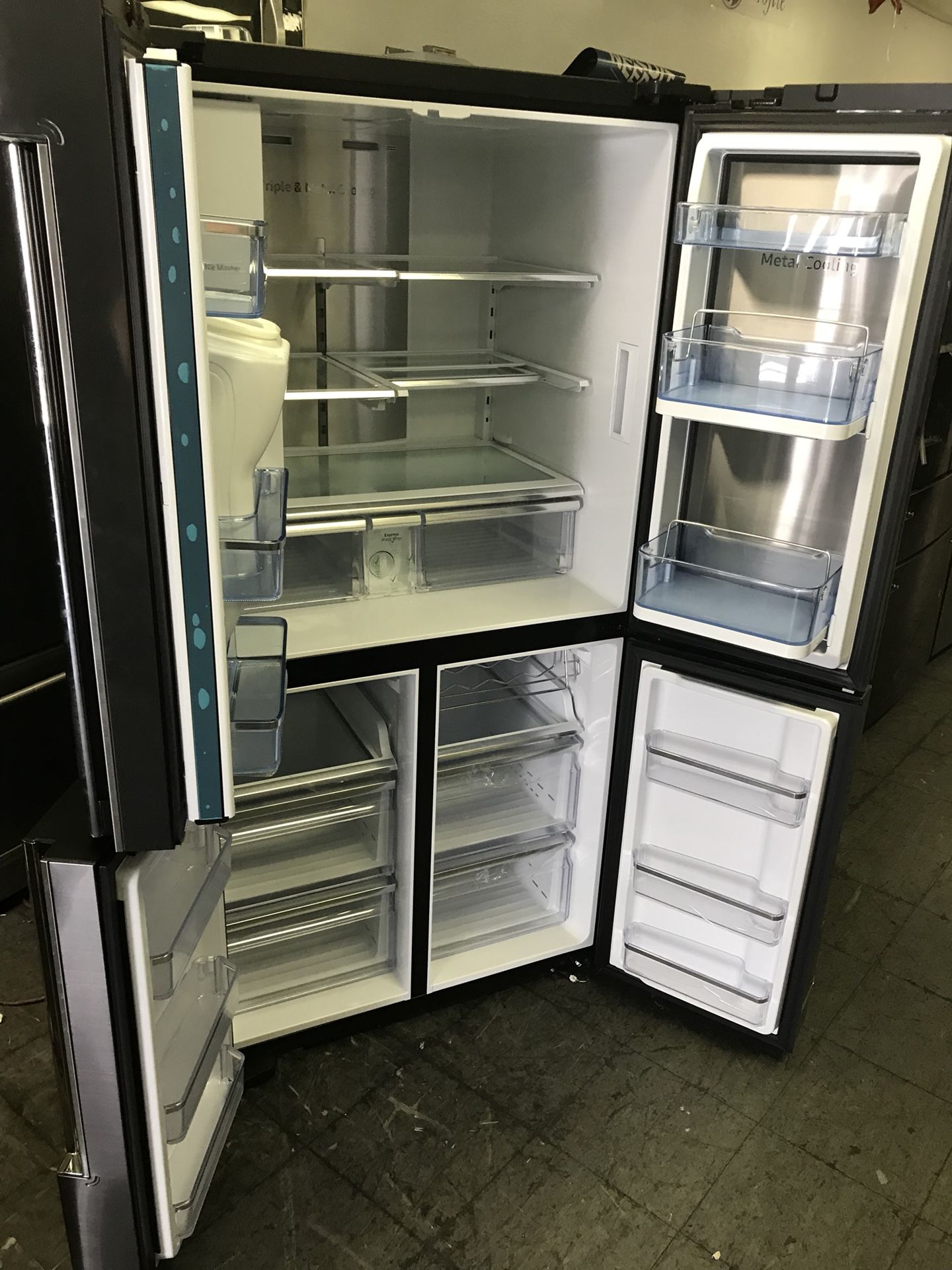 SAMSUNG BLACK STAINLESS FLEX DOOR FRIDGE SHOWCASE DOOR