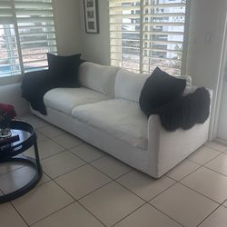 Like New White Sofa Obo