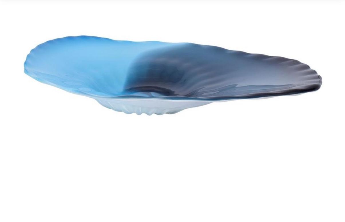 Shades of Blue Glass Bowl