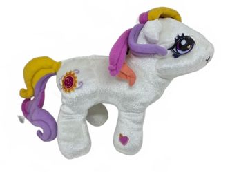 Vintage 2003 My Little Pony G3 Sunny Daze Plush 7" Nanco White Sunburst Toy