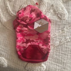 Pink/Hot Pink Army Print Dog clothes