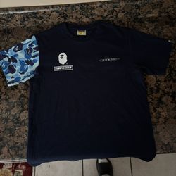 BAPE x Pagani Navy Blue ABC T-Shirt