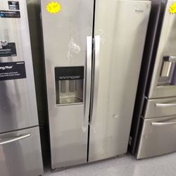 WHIRLPOOL SIDE BY SIDE REFRIGERATOR OPEN BOX ITEM