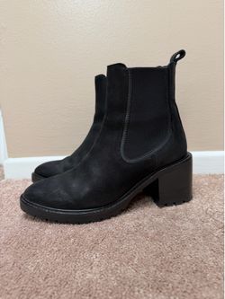 Thursday Boot Co. Size 7 black leather chelsea heeled boot