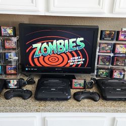 Some Complete Sega Genesis sets with games!!