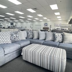 Living Room Set, Couch, Sectional, Cushions, Sofa, Loveseat, Fabric Sectional, Ottoman, Chair, Furniture On Sale