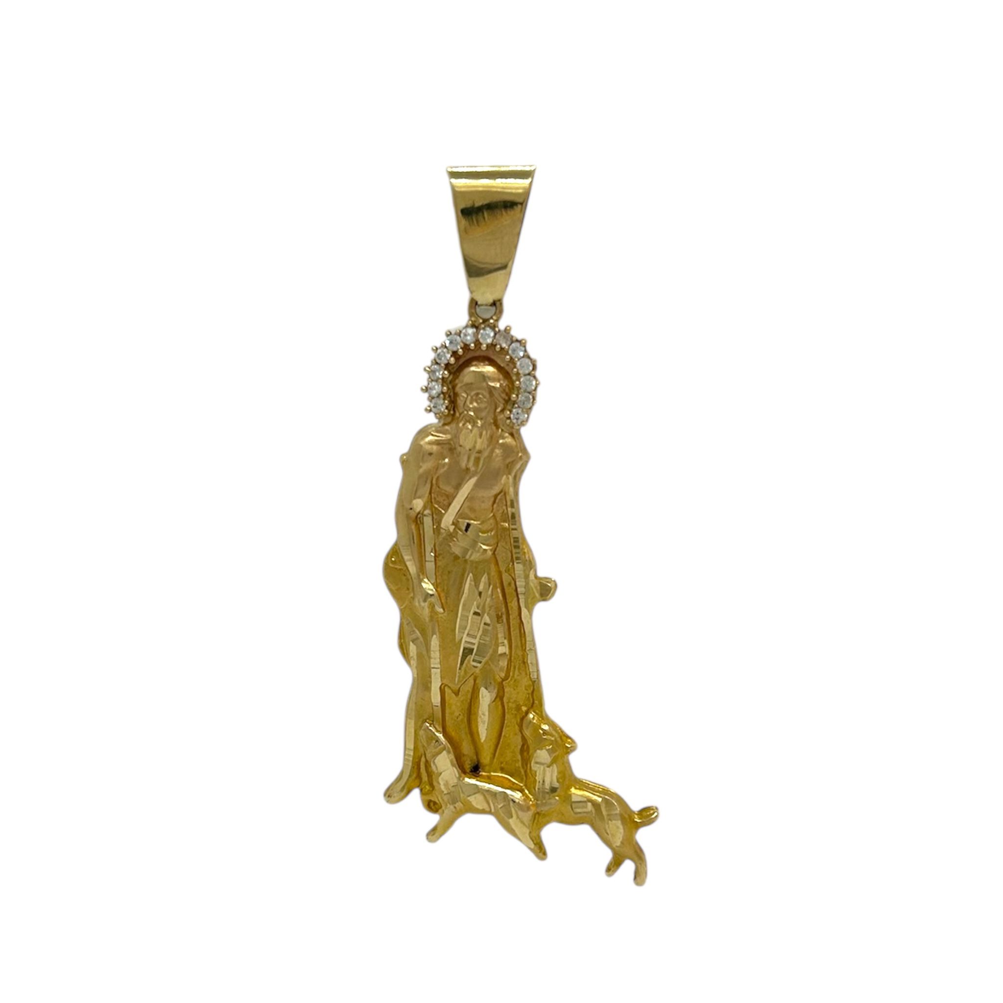 Pendant Charm Yellow Gold 14k San Lazaro