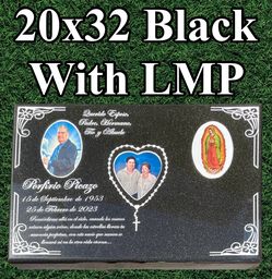 Custom 20x32 Headstone 