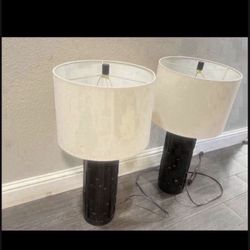 Tall table lamps set like new  $80