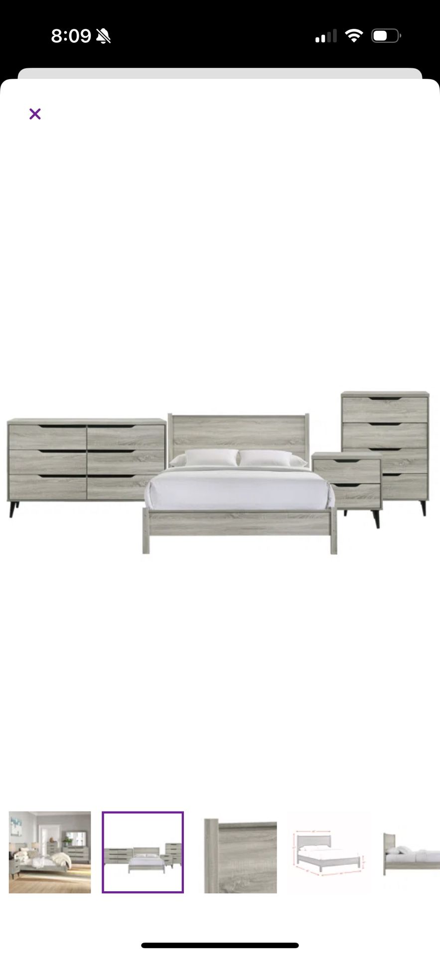 Olivar 4-Piece Bedroom Set – Like New! (Pickup Only)