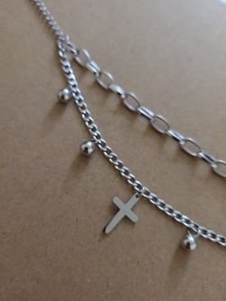Stainless Steel Cross Bracelet 