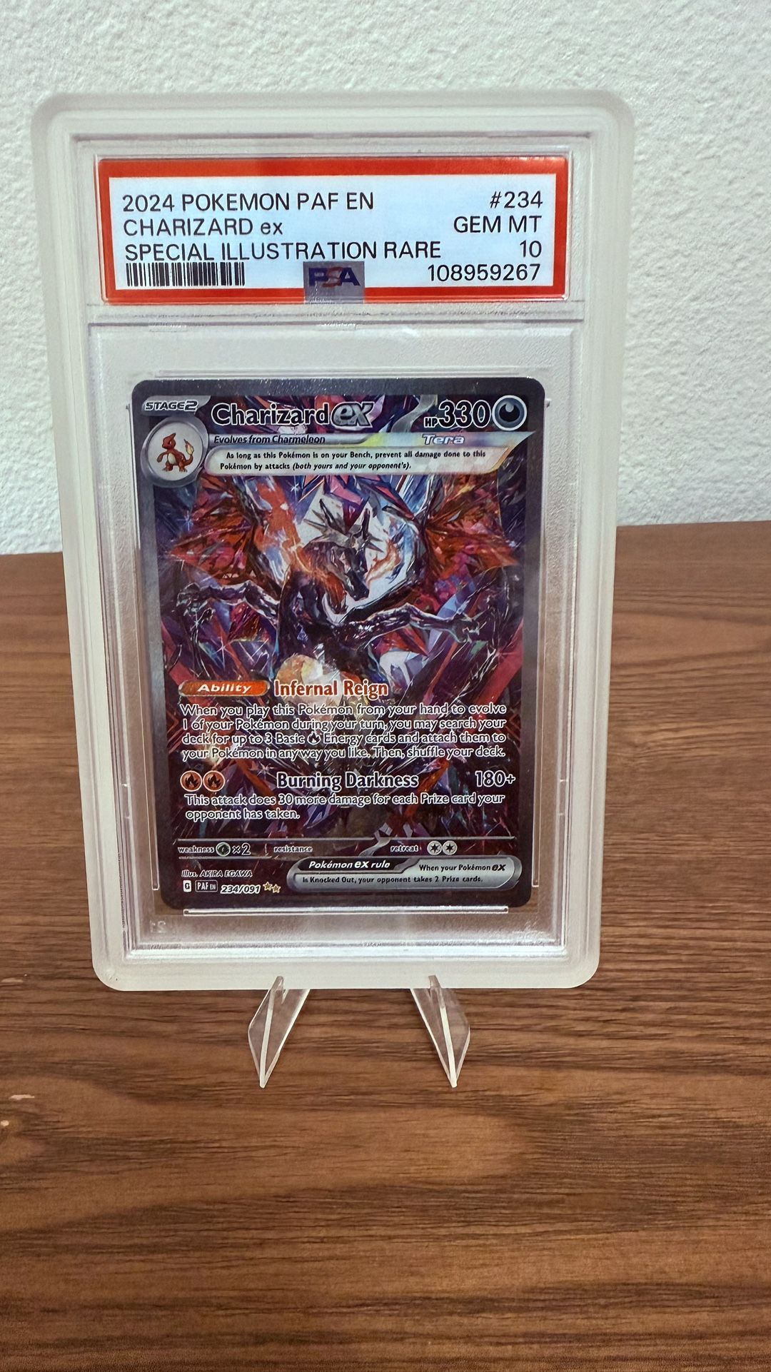 Charizard EX paldean psa 10