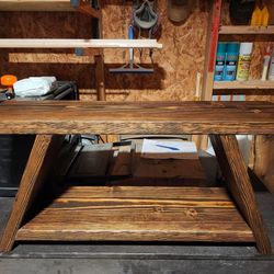 Hand Crafted Wooden Bench