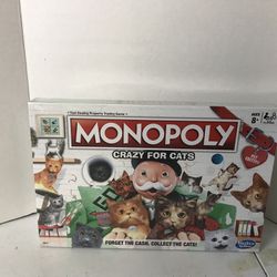 Monopoly “Crazy For Cats” Board Game  — — BRAND NEW 