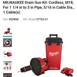 Milwaukee Drain Gun 