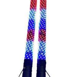 2' FULL COLOR RGB FAT WHIPS WITH BLUETOOTH/REMOTE