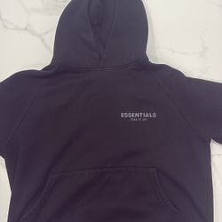 Black Essentials Hoodie