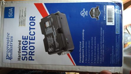 Progressive Industries EMS-LCHW50 50 Amp Hardwired RV Surge Protector &KY6T