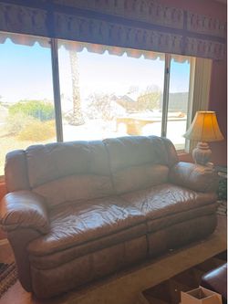 Leather Recliner Loveseat
