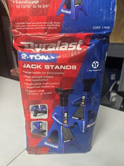 Duralast 2-Ton Jack Stands – Heavy Duty Steel – New / Open Box