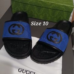 Size 10  (43) Gucci Slides.  New