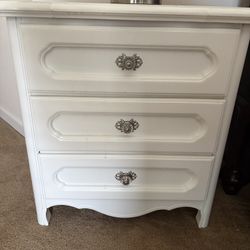 White Nightstands x2 