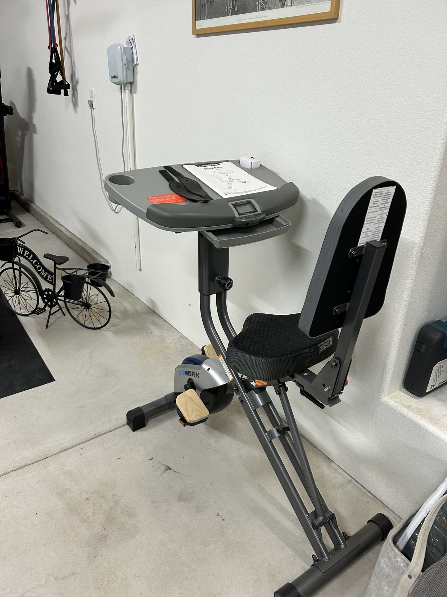 Exerpeutic Exerwork Desk Bike LIKE NEW!