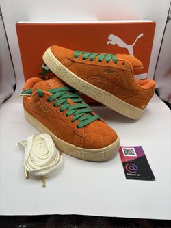 New Puma Suede XL Carrots Mens Size 8.5 Orange Low Top Casual Sneakers Shoes
