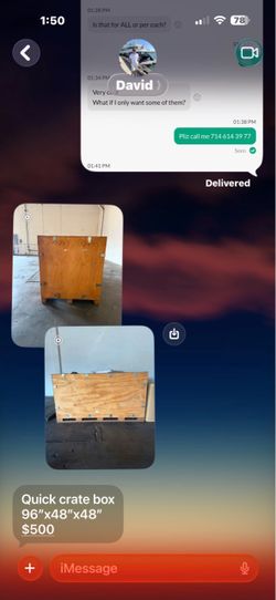 Quick crate box 96 “x48 x48